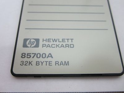 HP 85700A 32K BYTE RAM CARD HEWLETT PACKARD BIN#B2-C-87