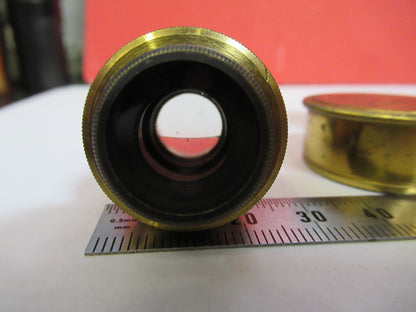 ANTIQUE BRASS WRAY LONDON "1/2" OBJECTIVE MICROSCOPE AS PICTURED &F8-A-83