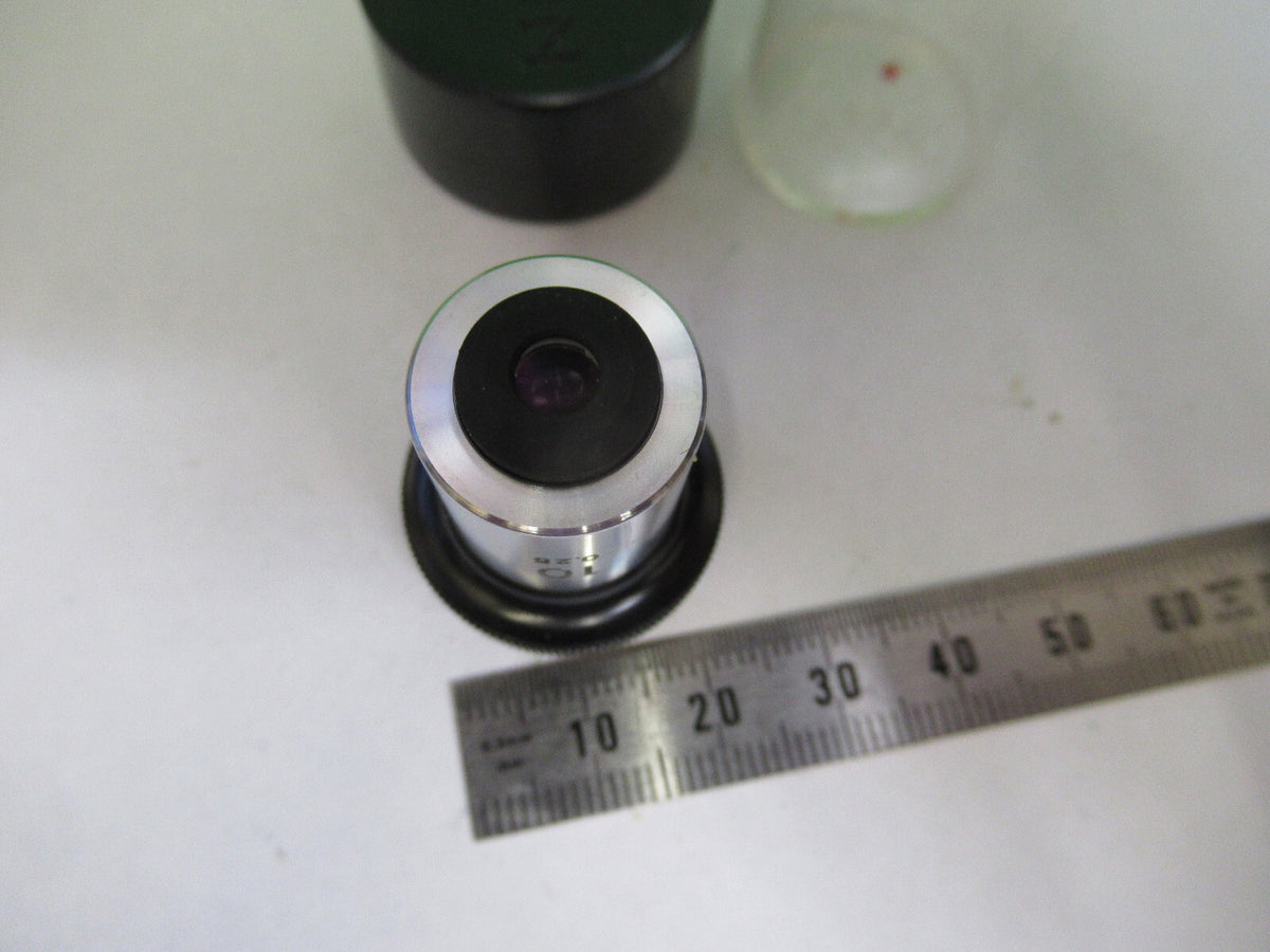 NIKON JAPAN OBJECTIVE  10X LENS OPTICS MICROSCOPE PART AS PICTURED &G2-A-97