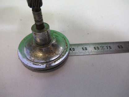 ANTIQUE SET OF KNOBS BRASS BAUSCH LOMB MICROSCOPE PART AS PICTURED U9-A-39