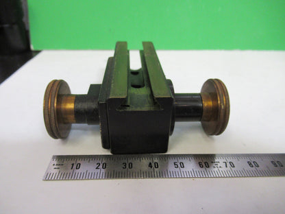 ANTIQUE BAUSCH LOMB MICRO STAGE KNOBS BRASS MICROSCOPE PART AS PICTURED S7-A-08