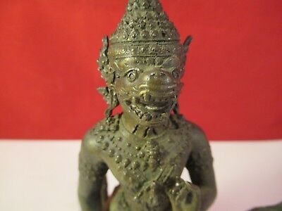 ANTIQUE BRASS SCULPTURE figure GODESS HINDUISM THAILAND CAMBODIA INDIA &C8-A-03
