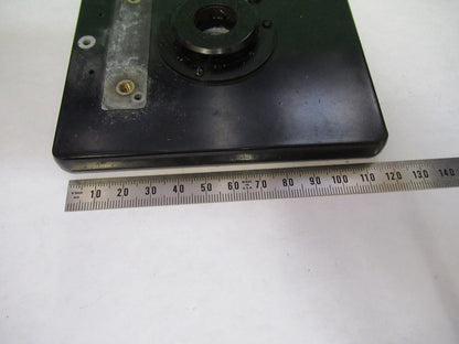 UNITRON JAPAN STAGE TABLE WITH IRIS MICROSCOPE PART AS PICTURED X2-A-72