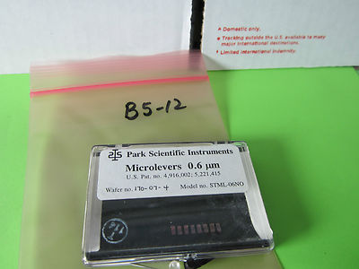 OPTICAL MICROLEVERS 0.6 MICRONS UM PARK SCIENTIFIC LASER OPTICS BIN#B5-12