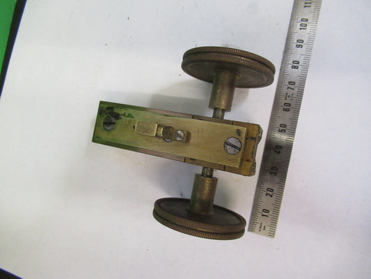 Bausch & Lomb Antique Brass Holder Stage Microscope Part