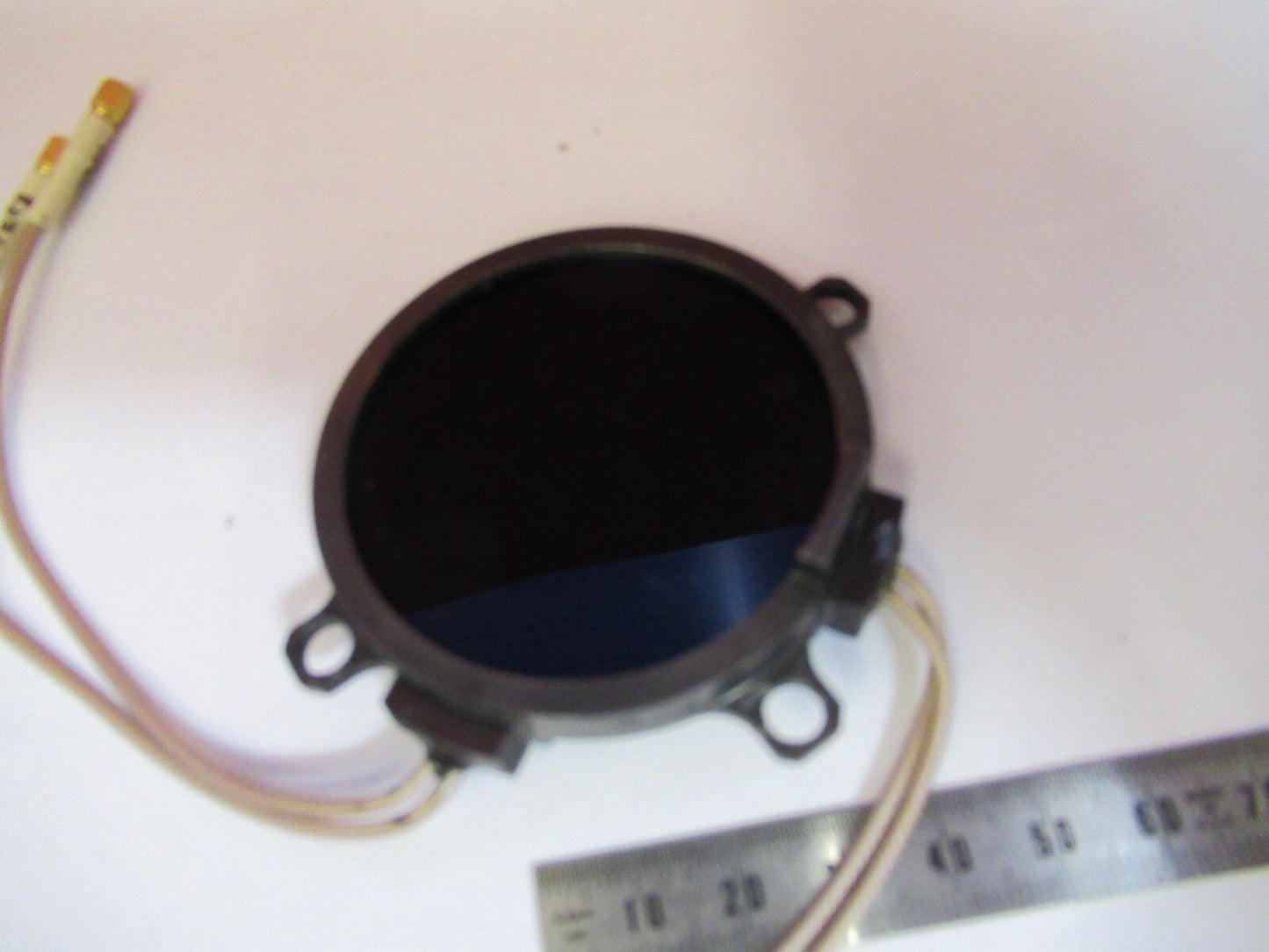 OPTICAL MIL SPEC DEVICE RED DARK FILTER LASER OPTICS AS PICTURED  T7-A-21