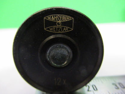 SEIBERT WETZLAR 12X GERMANY EYEPIECE LENS MICROSCOPE PART AS PICTURED U9-A-24