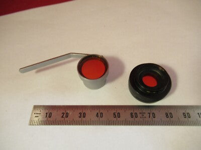 Lot Mounted Filters Unknow Maker Microscope Part Optics