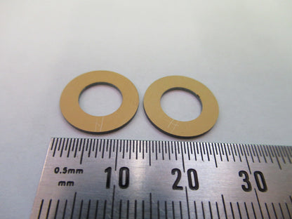 Blank Piezoelectric pair Quartz Crystal X-cut Gold Plated Piezo Sensor
