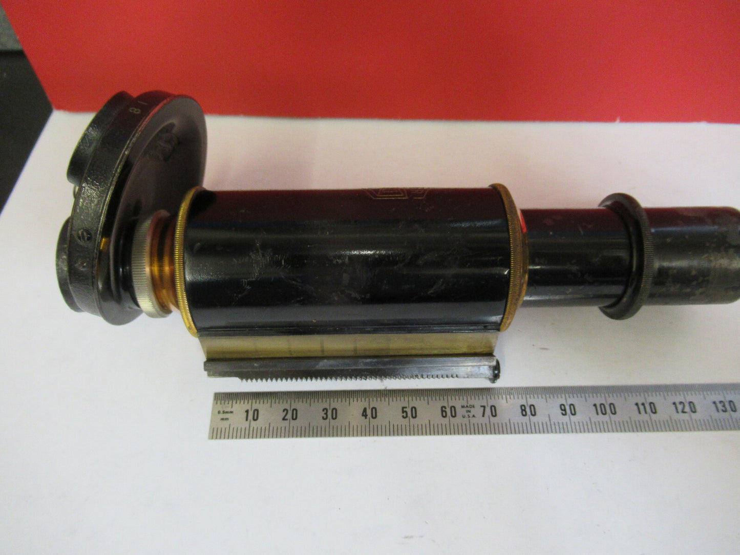 Antique Spencer Lens Co. Buffalo Tubus + Nosepiece Microscope Part