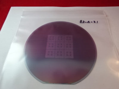 COLLECTABLE SEMICONDUCTOR WAFER SILICON WITH COMPONENTS NICE AS IS #83-A-21