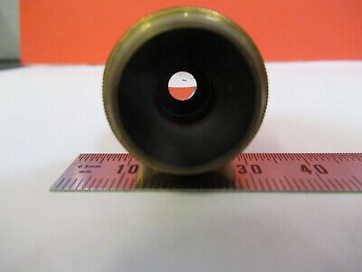 ANTIKES MESSING BAUSCH LOMB OBJEKTIV 4mm MIKROSKOPTEIL WIE ABGEBILDET #F6-B-92 