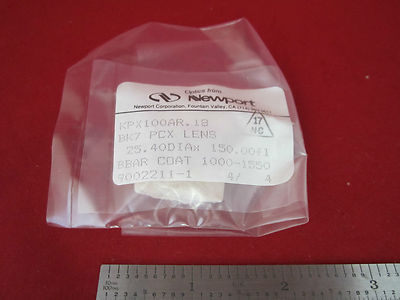 Optical Coated Lens Newport Laser Optics BK7 Glass 25.4mm Dia Fl 150 mm