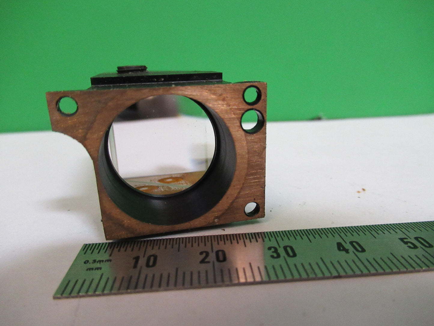 ANTIQUE BAUSCH LOMB PRISM HEAD OPTICS MICROSCOPE PART AS PICTURED S4-B-11