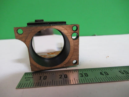 ANTIQUE BAUSCH LOMB PRISM HEAD OPTICS MICROSCOPE PART AS PICTURED S4-B-11