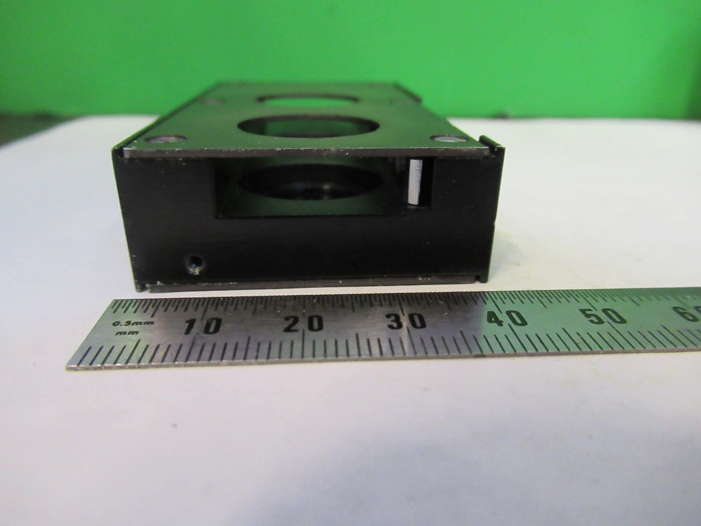 AUS JENA GERMANY POL SLIDE POLARIZER OPTICS MICROSCOPE PART AS PICTURED T2-A-06