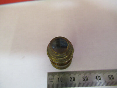 ANTIQUE BRASS NACHET OBJECTIVE FRANCE MICROSCOPE PART AS PICTURED &F6-B-23