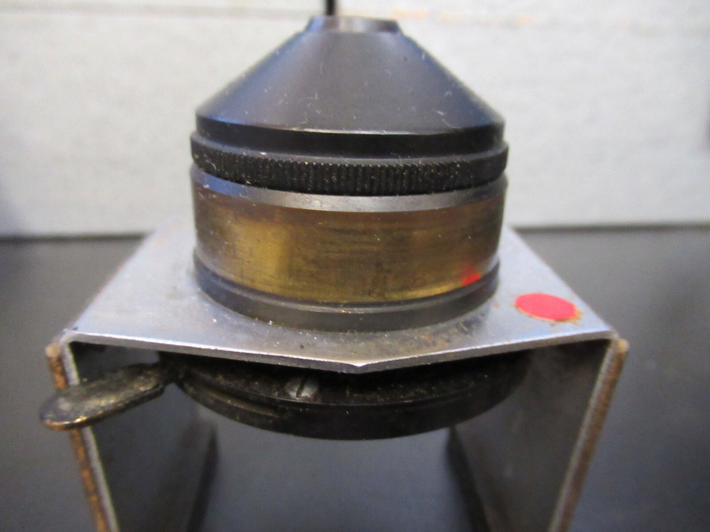 ANTIQUE SPENCER AO CONDENSER IRIS OPTICS MICROSCOPE PART AS PICTURED G8-A-64