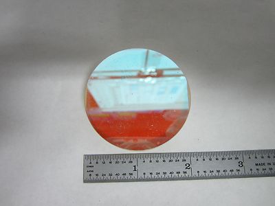 Optical Flat [coating damaged, scratches] Optics AS IS