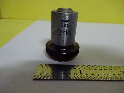 Microscope Part Objective Olympus M40 Optics AS IS