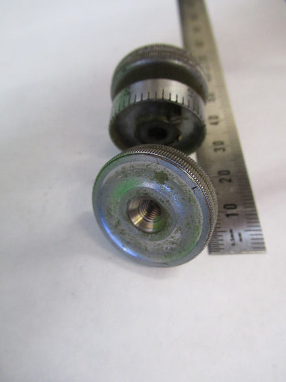 ERNST LEITZ GERMANY SET OF KNOBS ANTIQUE MICROSCOPE PART as pic H3-B-20
