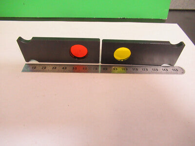 Nikon Japan Pair Slide Filters Optics Microscope Part