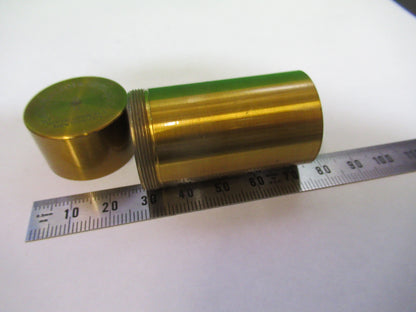 ANTIQUE BRASS BAUSCH 2/3 CANISTER OBJECTIVE MICROSCOPE PART AS PICTURED P2-B-102