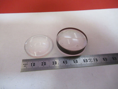 MEIJI JAPAN  LOT LENSES for CONDENSER MICROSCOPE PART AS PICTURED H9-B-33