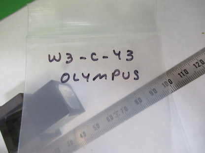 OLYMPUS JAPAN BEAM SPLITTER PRISM GLASS MICROSCOPE PART AS PICTURED W3-C-43