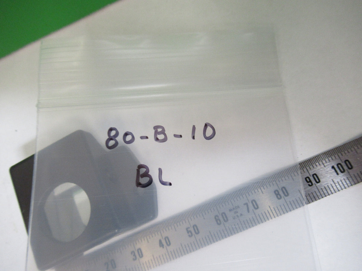 MICROSCOPE PART BAUSCH LOMB GLASS PRISM MOUNTED OPTICS AS PICTURED 80-B-10