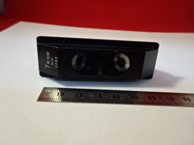 AUS JENA 7X OBJECTIVE LIGHT SPLIT MICROSCOPE PART OPTICS AS PICTURED &99-44