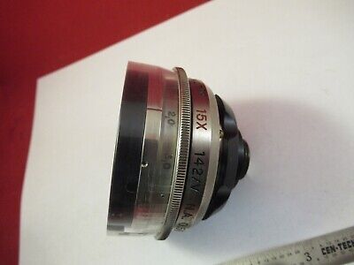 SPECTRA-TECH REFLACHTOMAT OBJECTIVE 15X MICROSCOPE PART AS PICTURED &Q5-A-21