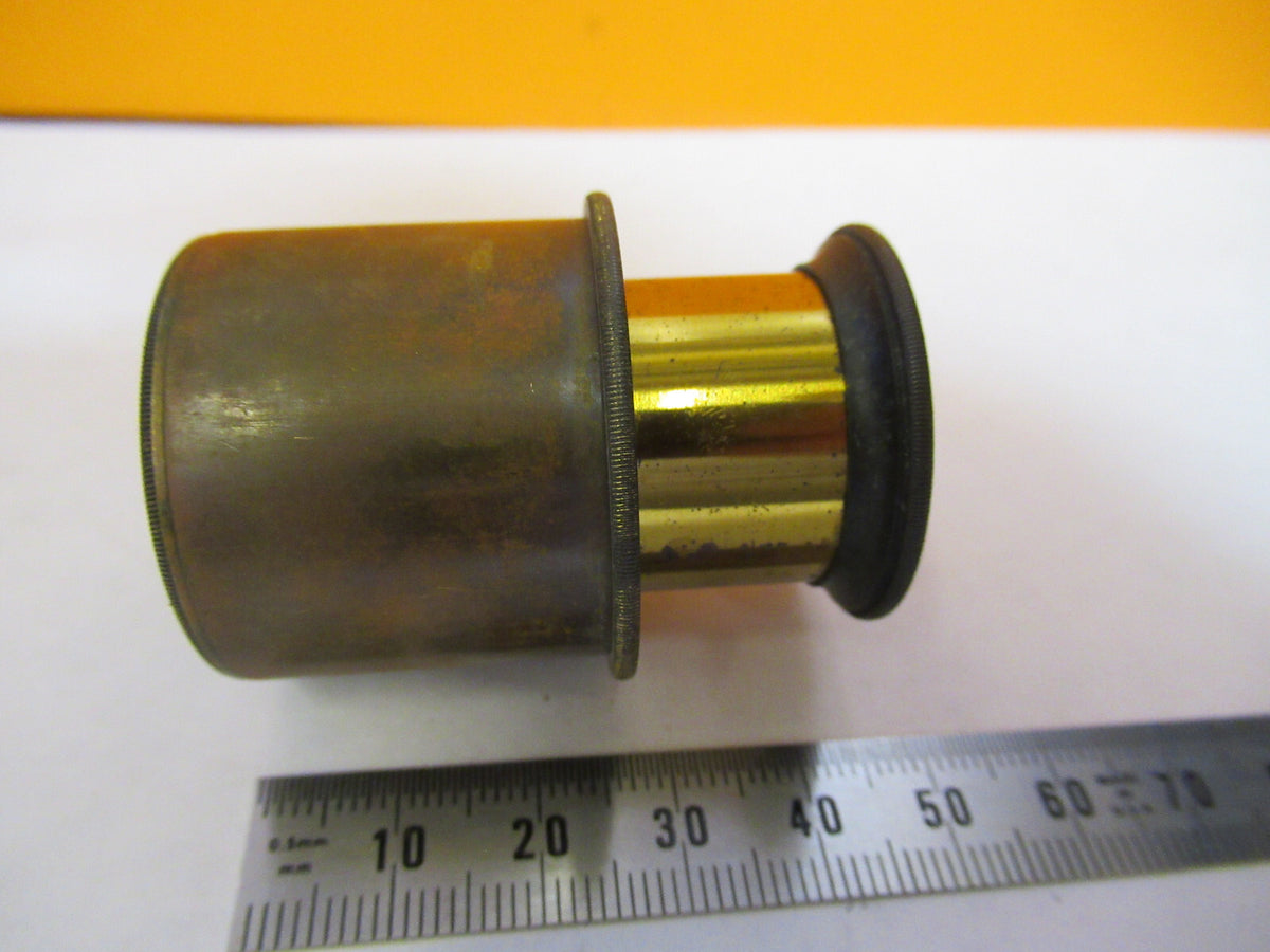 ANTIQUE BRASS OCULAR EYEPIECE BECK LONDON MICROSCOPE PART AS PICTURED Y2-A-69
