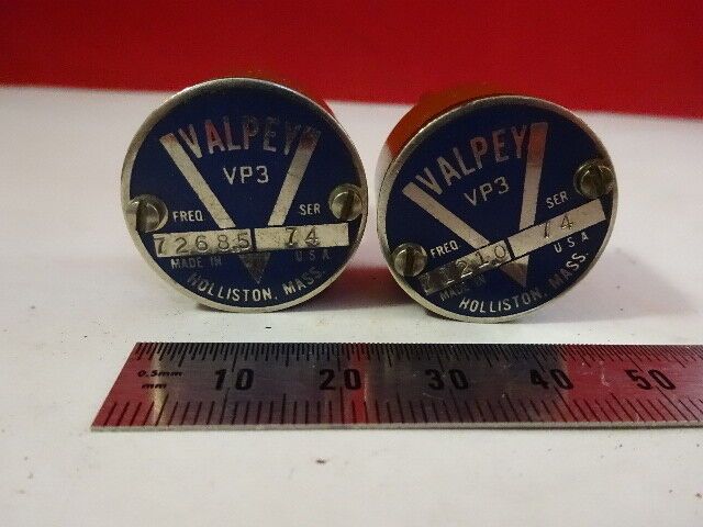 LOT 2 EA VINTAGE QUARTZ CRYSTAL VALPEY FISHER VP3 FREQUENCY CONTROL #F7-A-14