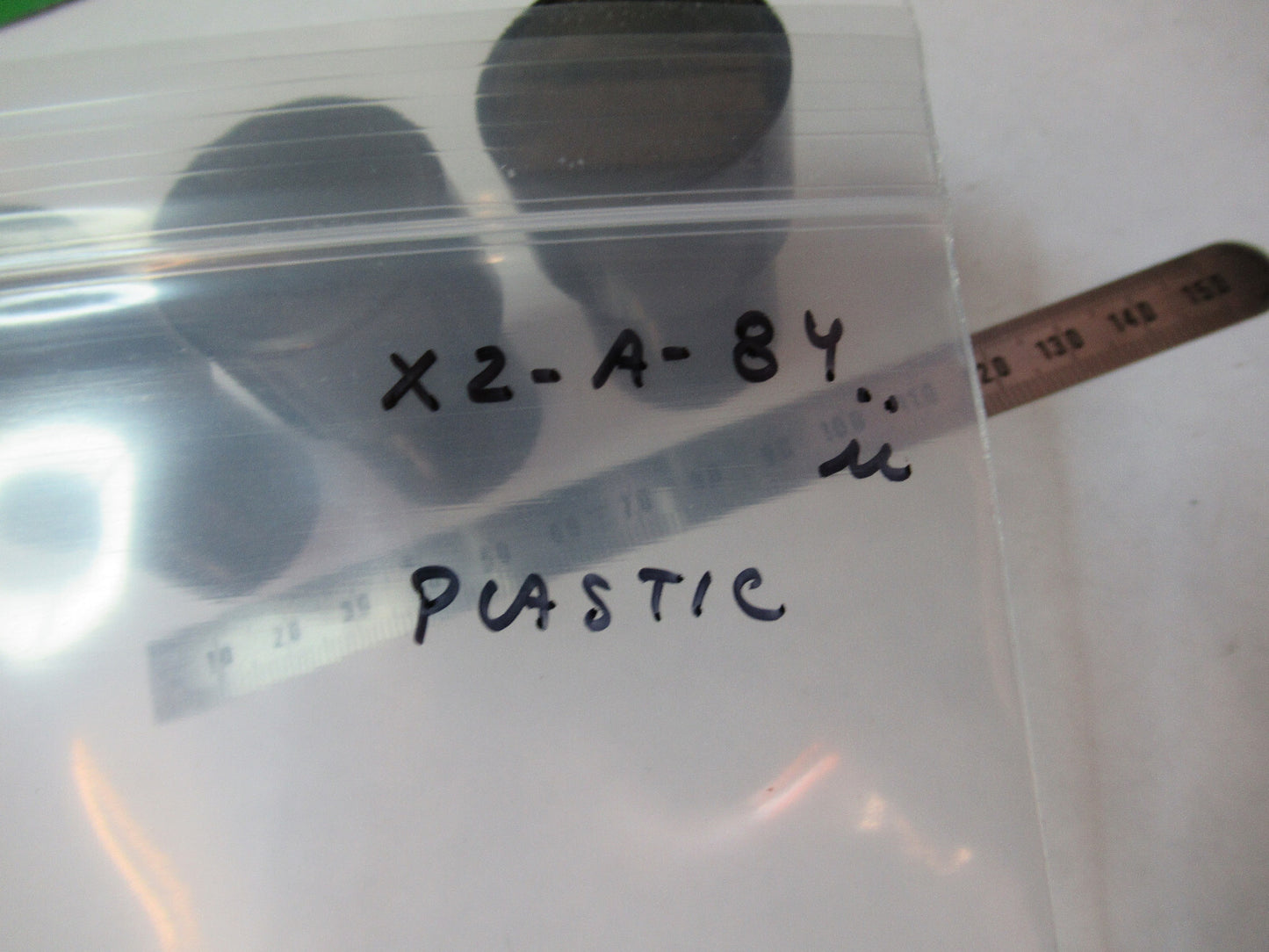 SPENCER AO EMPTY LOT PLASTIC OBJECTIVE CANS MICROSCOPE PART AS PICTURED  X2-A-84