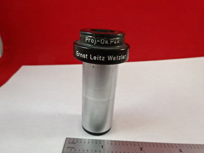 MICROSCOPE PART LEITZ GERMANY EYEPIECE P4X Ok PROJECTOR OPTICS AS IS BIN#L9-B-07