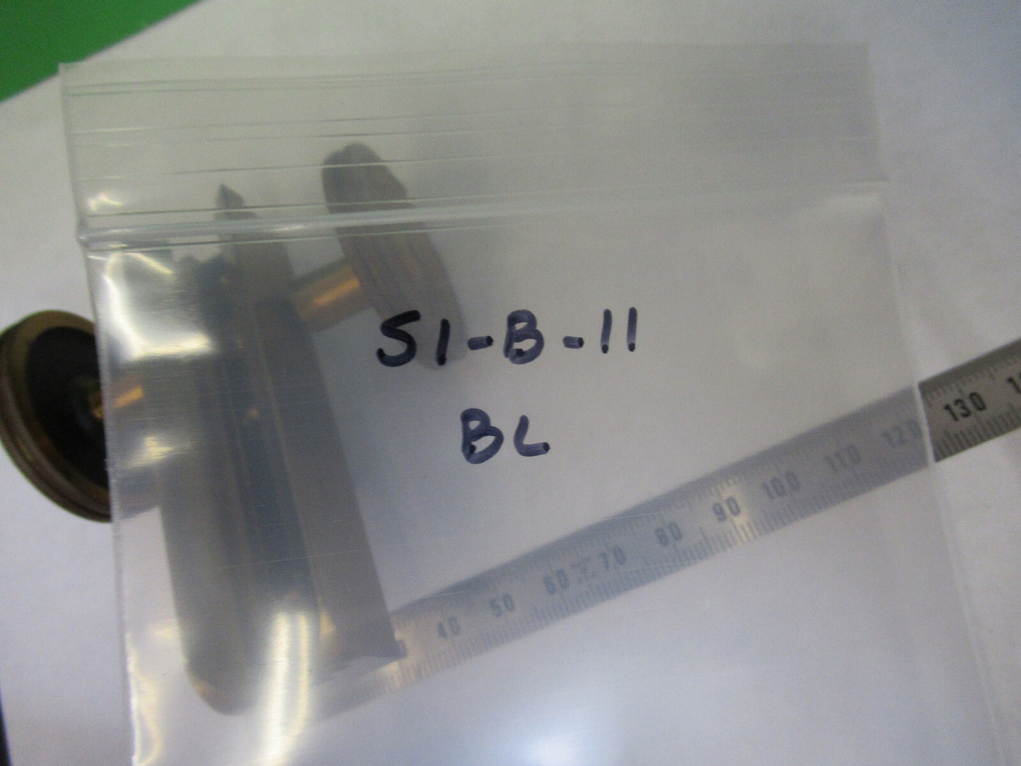 ANTIQUE BAUSCH LOMB MACRO STAGE KNOBS BRASS MICROSCOPE PART AS PICTURED S1-B-11
