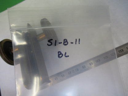 ANTIQUE BAUSCH LOMB MACRO STAGE KNOBS BRASS MICROSCOPE PART AS PICTURED S1-B-11