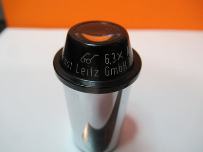 RARE ERNST LEITZ EYEPIECE 6.3X OPTICS MICROSCOPE PART AS PICTURED &A2-A-10