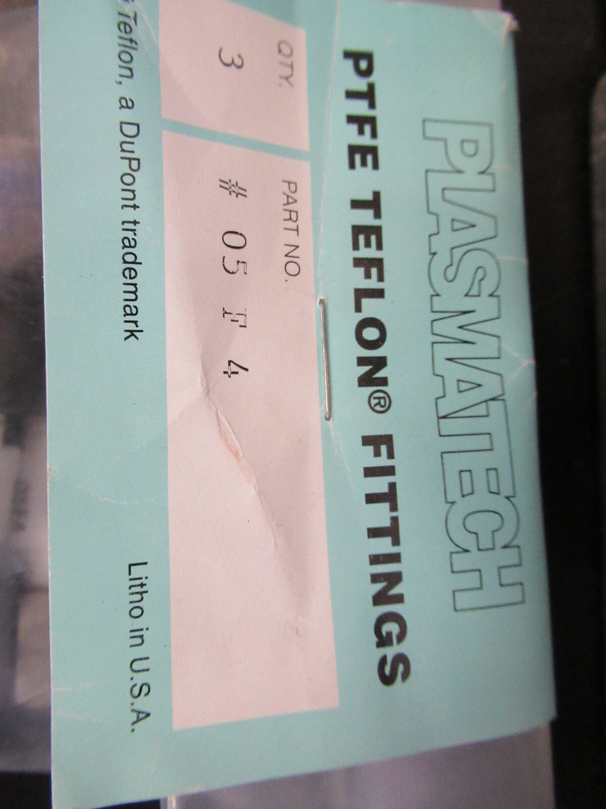 Plasmatech Fixtures Fittings Teflon Ptfe Vacuum Items Lot
