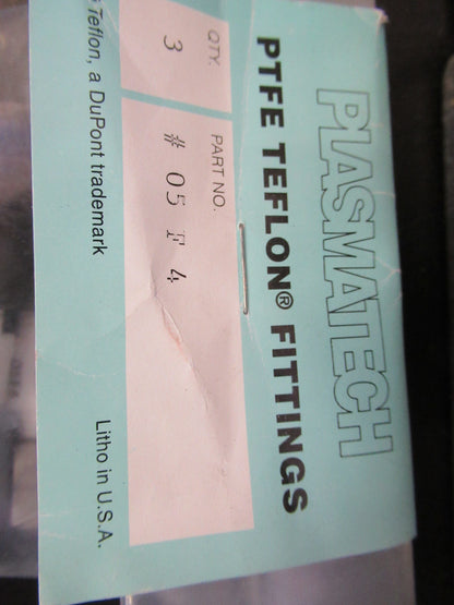 Plasmatech Fixtures Fittings Teflon Ptfe Vacuum Items Lot