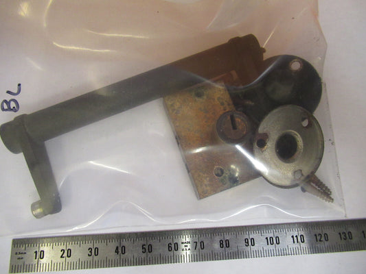 Antique Lock +Handle Bausch & Lomb Without Key Microscope Part