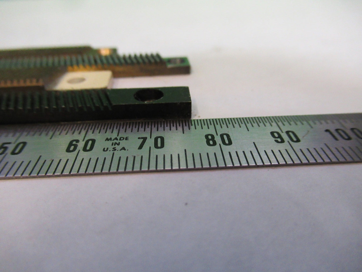 LOT 4 PIECES RACK GEAR BAUSCH LOMB AO SPENCER MICROSCOPE PART AS PICTURE U8-A-38