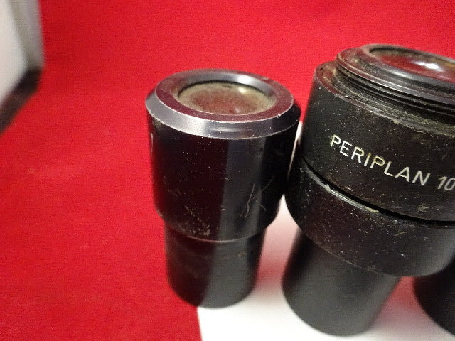 FÜR TEILE LOS 7 EA OKULARE LEITZ + AO MIKROSKOPTEIL OPTIK WIE BESEHEN &amp;U7-B-41