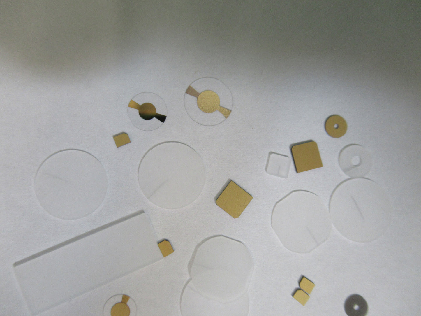 Lot Blanks Piezoelectric Quartz Crystal X-y-cut Gold Coated Piezo Sensor