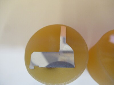 Los 2 Stück METALLOGRAPHISCHES METALLQUERSCHNITTPROBE MIKROSKOPISCHE PROBE &amp;A7-A-23
