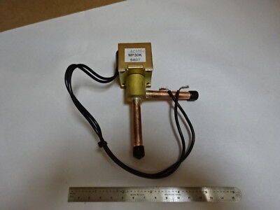 ELECTRIC SOLENOID MP30K AC100V VALVE COPPER TUBBING CONTROL FLOW AS IS &Z7-D-23