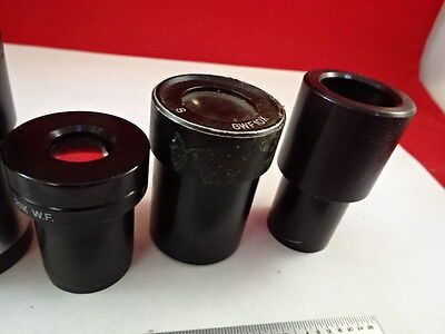 FOR PARTS MICROSCOPE PART LOT EYEPIECES OCULAR OPTICS AS IS BIN#T1-B-09
