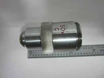 FOR PARTS NIKON 50X C NIPPON KOGAKU OBJECTIVE MICROSCOPE OPTICS BIN#J7-03