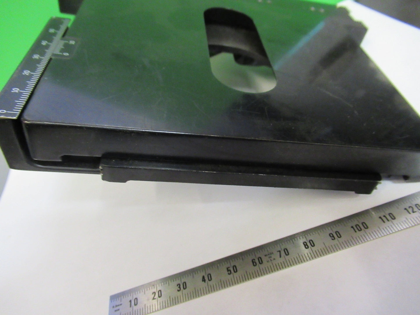 OLYMPUS JAPAN XY STAGE TABLE MICROSCOPE PART AS PICTURED T4-B-08